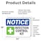 Signmission Infection Control Kit Sign With Symbol, 24 in W x Rectangle, Vinyl Decal OS-2PACK-NS-D-1824-L-13698 - alternate 4
